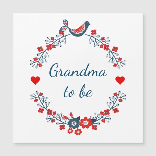 Carte Magnétique Grand-mère (Devant)