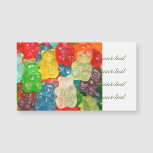 Carte Magnétique Grand motif gommeux d'ours pour grand et petit,