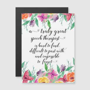 Carte Magnétique Grand orthophoniste de l'école merci cadeau SLP