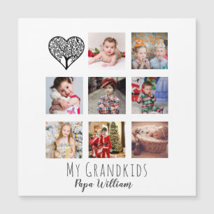 CARTE MAGNÉTIQUE GRANDPA PHOTO COLLAGE CADEAU FIER GRANDAD