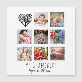 CARTE MAGNÉTIQUE GRANDPA PHOTO COLLAGE CADEAU FIER GRANDAD