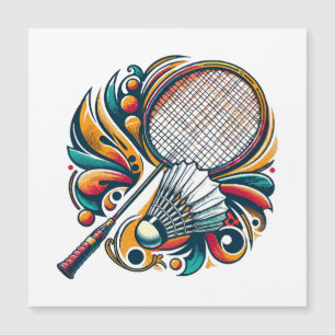 Carte Magnétique Graphique de badminton