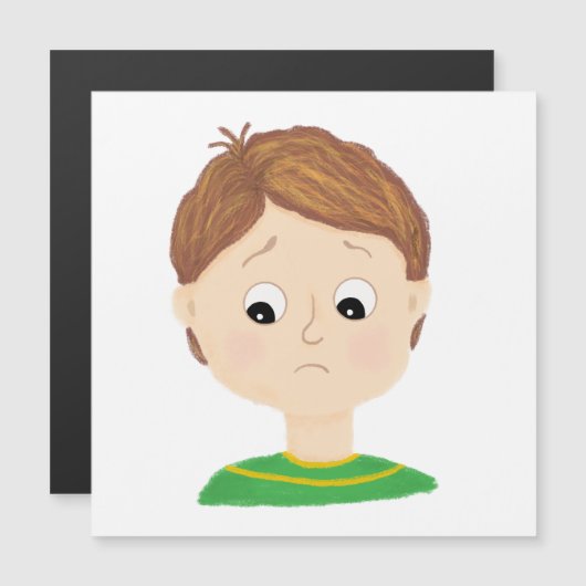 Carte Magnétique Graphique Mes émotions (Devant / Derrière)