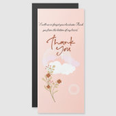 Carte Magnétique "Gratitude sincère" (Devant / Derrière)