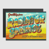 Carte Magnétique Greetings from Radiator Springs Arizona (Devant / Derrière)