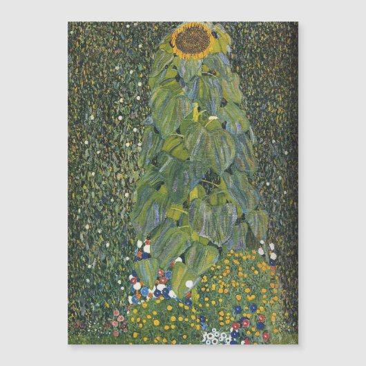 Carte Magnétique Gustav Klimt - Le tournesol (Devant)