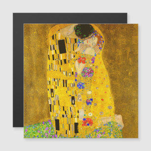 Carte Magnétique Gustav Klimt's The Kiss célèbre aimant de peinture