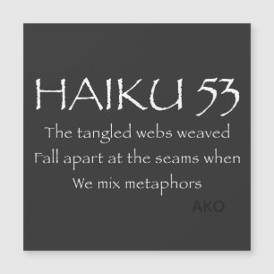 CARTE MAGNÉTIQUE HAIKU 53
