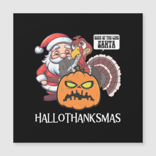 Carte Magnétique Hallothanksmas heureux