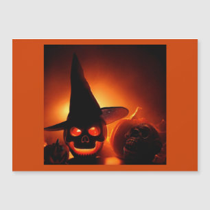 Carte Magnétique Halloween - Jack-O-Lanterns 5