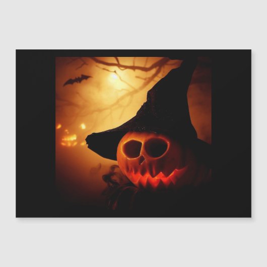 Carte Magnétique Halloween - Jack O'Lanterns 1 (Devant)