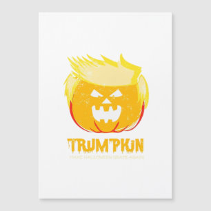 Carte Magnétique Halloween Trumpkin Drôle