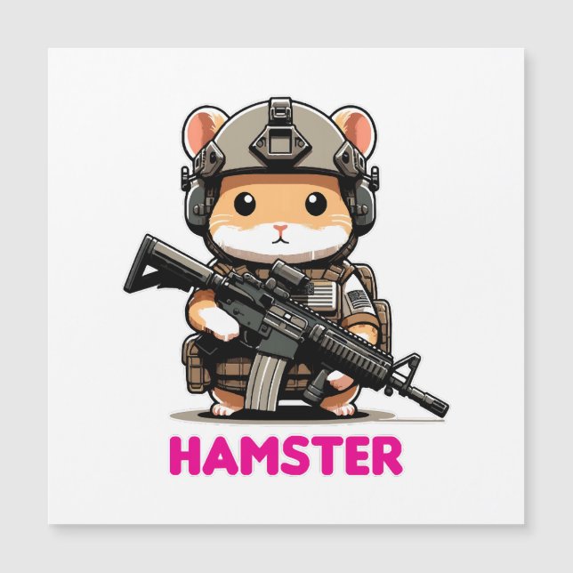 Carte Magnétique Hamster tactique (Devant)