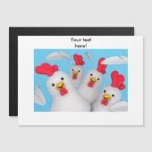 Carte Magnétique Happy hen (Devant / Derrière)