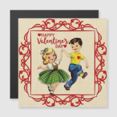 Carte Magnétique Happy Valentine's day (Devant / Derrière)