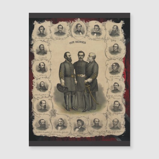 Carte Magnétique Héros de la guerre civile (Devant)