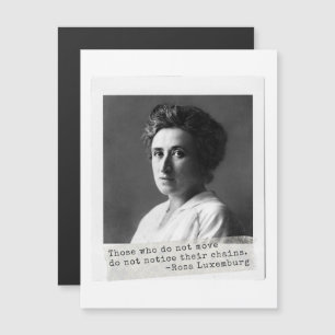 Carte Magnétique Histoire des femmes : Rosa Luxembourg Citation sur