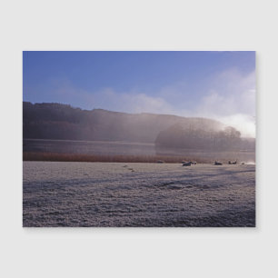 Carte Magnétique Hiver froid matin Esthwaite Eau Angleterre