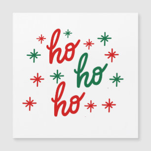 CARTE MAGNÉTIQUE HO HO HO JOYEUX NOËL