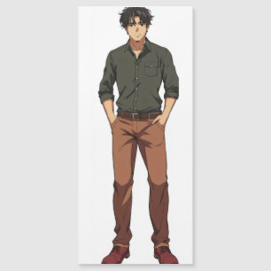 Carte Magnétique Homme Anime