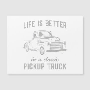 Carte Magnétique Homme de camionnette classique vintage