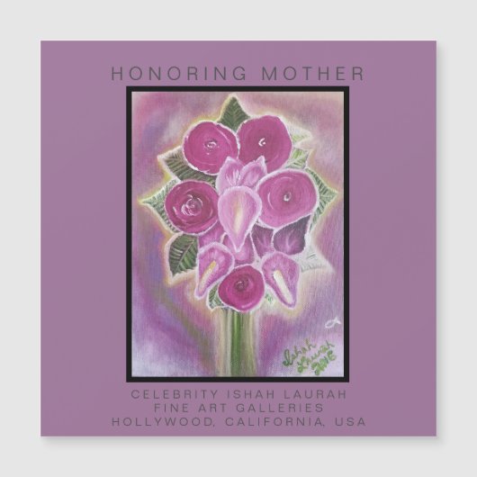 Carte Magnétique Honorer la mère (Devant)