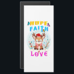 Carte Magnétique Hope Faith Love<br><div class="desc">J'Espère Que La Foi Aime. Carte magnétique de 4" x 9". La saison de Noël est de nouveau là et les gens sont occupés à préparer un dîner de Noël parce que Noël est un moment pour les réunions de famille, les liens familiaux et le renouvellement des amitiés. Préparez-vous à...</div>