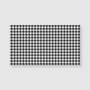 Carte Magnétique Houndstooth noir et blanc par Shirley Taylor
