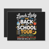 Carte Magnétique Humour alimentaire Retour à l'école (Devant / Derrière)