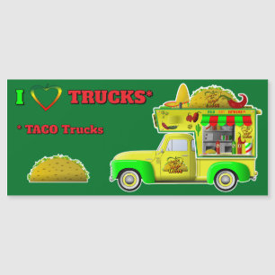 Carte Magnétique I Love Trucks (TACO Trucks) aimant