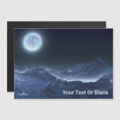 Carte Magnétique Icy Planet, Lune gelée (Devant / Derrière)