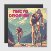 Carte Magnétique Il Est Temps De Le Laisser Cycler (Devant / Derrière)