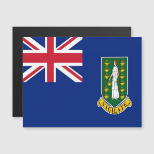 Carte Magnétique Îles Vierges britanniques - Drapeau -