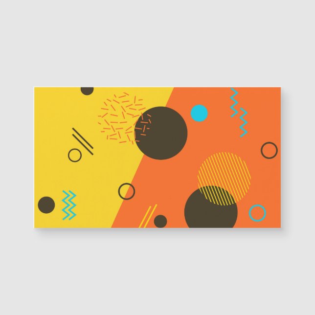 Carte Magnétique Illustration cool, moderne, tendance, urbaine de M (Devant)