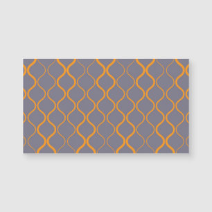 Carte Magnétique Illustration ondulée jaune, rétro, cool et tendanc