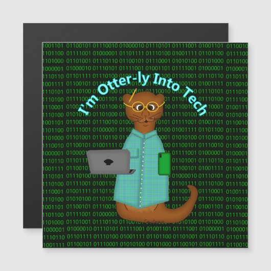 Carte Magnétique I'm Otter-ly (Devant / Derrière)