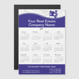 Carte Magnétique Immobilier. Construction. Argent bleu