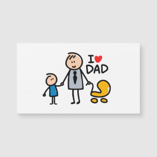 Carte Magnétique Impression Love Papa