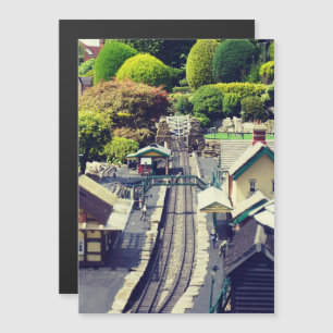 Carte Magnétique Impression photographique de gare ferroviaire vint