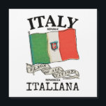 Carte Magnétique Indicateur de pays Italie vintage<br><div class="desc">Indicateur de pays Italie vintage</div>