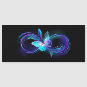 Carte Magnétique Infinité brillante avec papillon magique