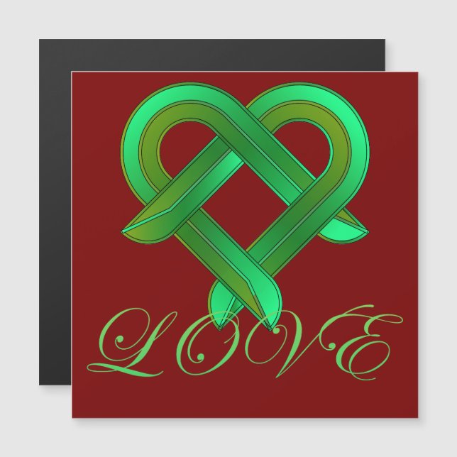 Carte Magnétique Infinite Love Symbol (Devant / Derrière)