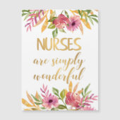 Carte Magnétique Infirmières citations Appréciation Merci Graduatio (Devant)