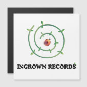 Carte Magnétique Ingrown Records Ladybug Spiral Large Magnetic Card (Devant / Derrière)