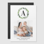 Carte Magnétique Initiale de photo de guirlande (Devant / Derrière)