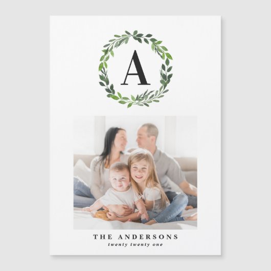 Carte Magnétique Initiale de photo de guirlande (Devant)