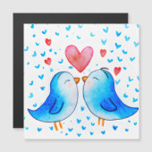 Carte magnétique Inséparable Valentine (Devant / Derrière)