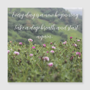 Carte Magnétique Inspiration de la nature Motivationnelle Personnal