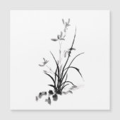 Carte Magnétique Iris chinois - bw (Devant)