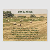Carte Magnétique Irish Blessing Hay Bales in a Field Magnetic Card (Devant)